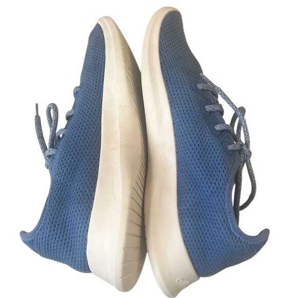 Allbirds Tree Runner Pure Azure Blue Knit Running Sneakers Men's Size 11 - Picture 6 of 10
